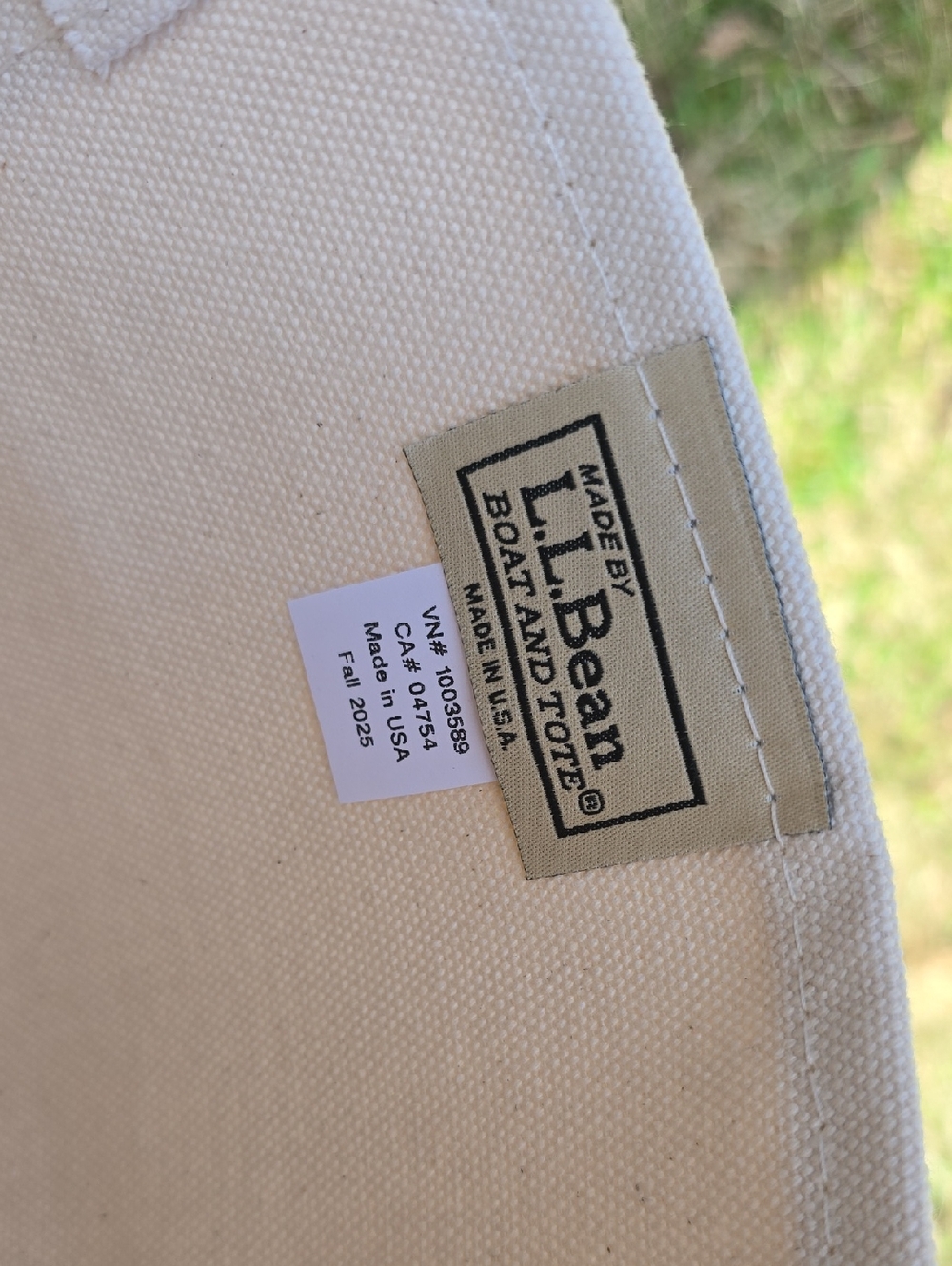 🦞 LOBSTAH Custom Logo LL Bean Canvas Boat Tote Bag Red - Medium NEw - Picture 4 of 4